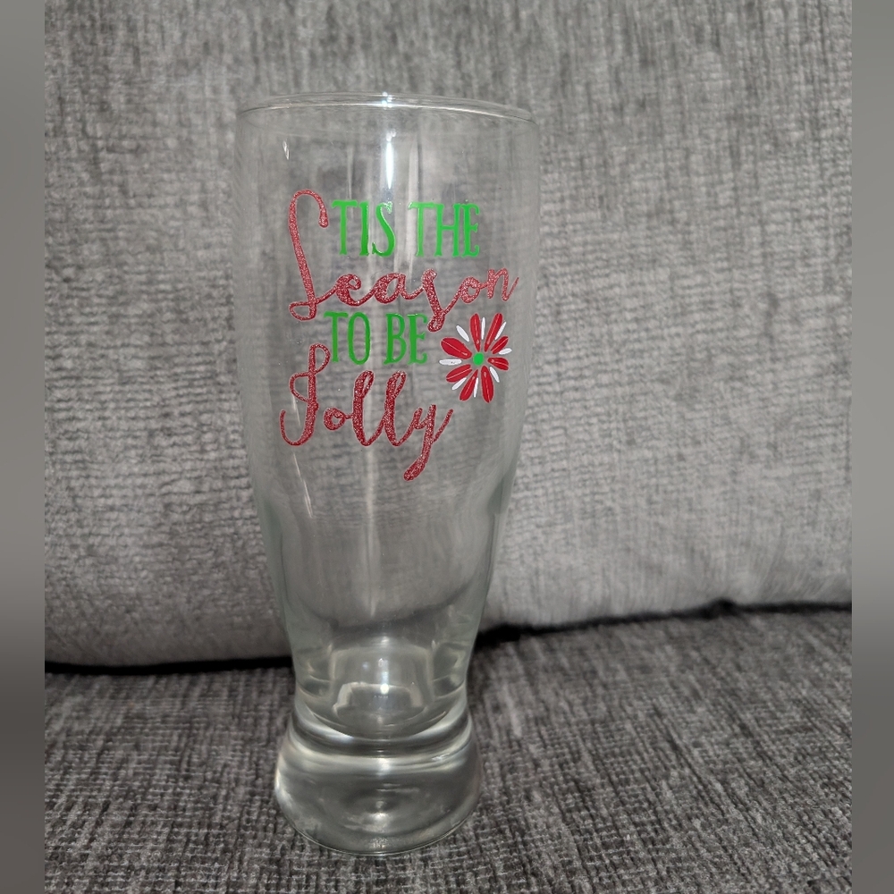 Christmas Drinking Glass